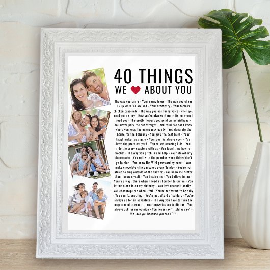 40愛するもの |誕生日一覧 ポスター