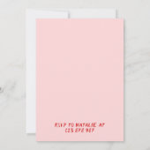 40手引き弓シャンパンガラス誕生日 招待状 (裏面)