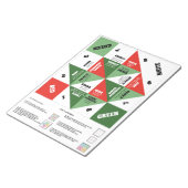 40捕手ゲーム – クリスマスドレス ノートパッド (アングル)