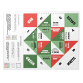 40捕手ゲーム – クリスマスドレス ノートパッド (正面)