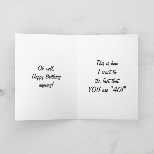 40日に対する反応 カード (内部)