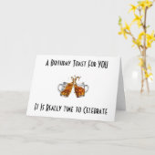 40日のトーストは一度しか行わ来ない カード (黄色い花)