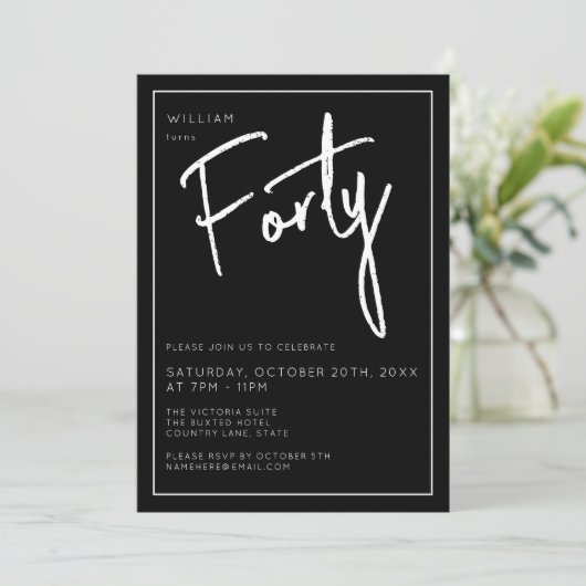 40日モダン第440回黒人誕生会 招待状 (スタンド正面)