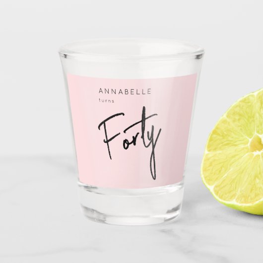 40日モダン440歳 ショットグラス (正面)