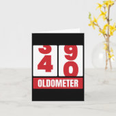 40日40誕生日おもしろいギフト男性女性回転計–4 カード (黄色い花)