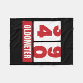 40日40誕生日おもしろいギフト男性女性回転計–4 フリースブランケット (正面(横))