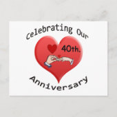 40日。記念日 ポストカード (正面)