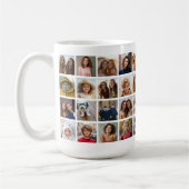 40枚の写真のコラージュ – 4行10列 – 白 コーヒーマグカップ (左)