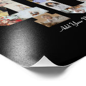 40枚の写真のモザイクアート フォトプリント            (角)