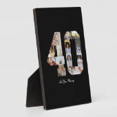 40枚の写真のモザイク フォトプラーク (側面)