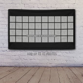 40枚の写真を使用した卒業テーマ – カラー編集可能 横断幕