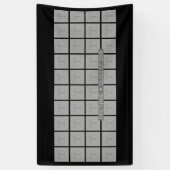 40枚の写真を使用した卒業テーマ – カラー編集可能 横断幕 (縦)