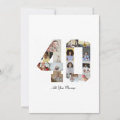 40枚の写真コラージュ シーズンカード (正面)