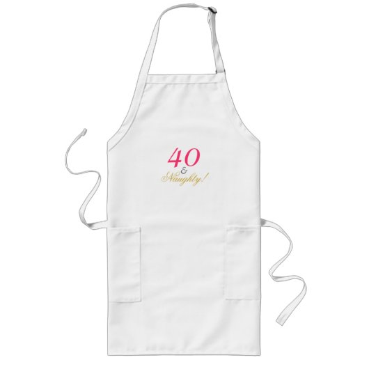 40歳いけな! ロングエプロン (正面)
