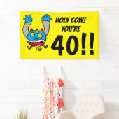 40歳おめでとう ホーリーカウ 横断幕 (インサイチュ)