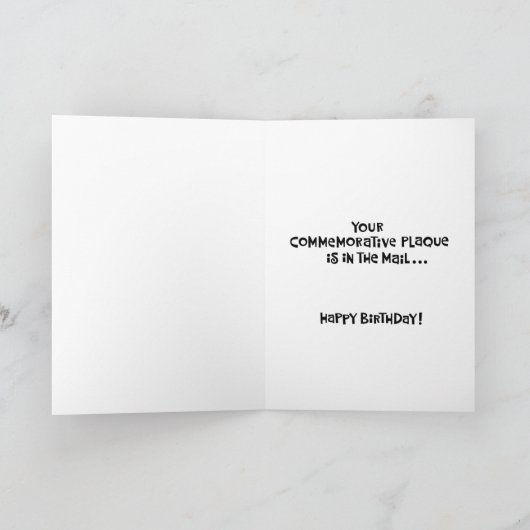 40歳おもしろいの誕生日おめでとうカード カード (内部)