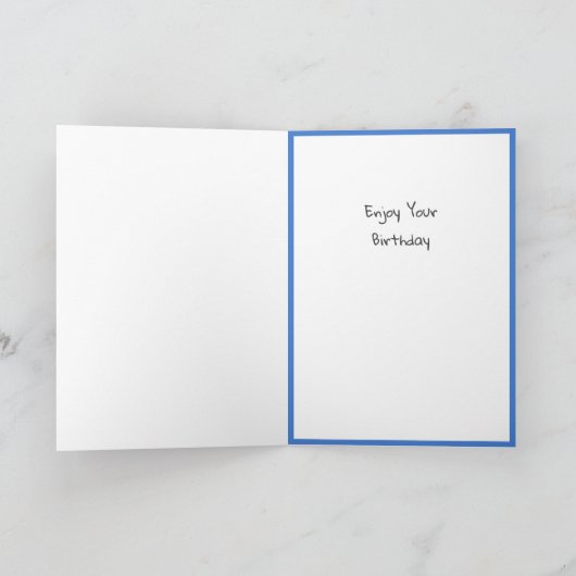 40歳おもしろいの誕生日の猫カード カード (内部)