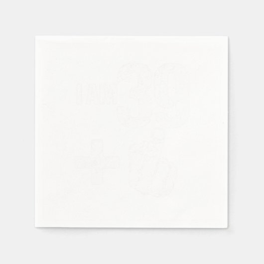 40歳おもしろいの誕生日を回す私は39プラス1つのFo スタンダードカクテルナプキン (正面)