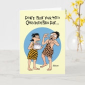 40歳おもしろいの誕生日カード カード (黄色い花)