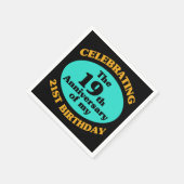 40歳おもしろいの誕生日ガグギフト スタンダードカクテルナプキン (角)