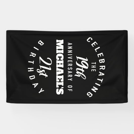 40歳おもしろいの誕生日パーソナライズされた 横断幕 (横)