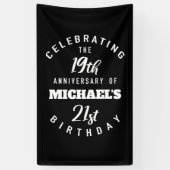 40歳おもしろいの誕生日パーソナライズされた 横断幕 (縦)