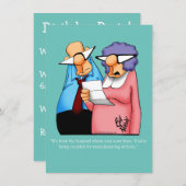 40歳おもしろいの誕生日パーティの招待状 招待状 (正面/裏面)