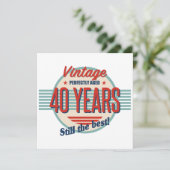 40歳おもしろいの誕生日ファッションド カード (スタンド正面)