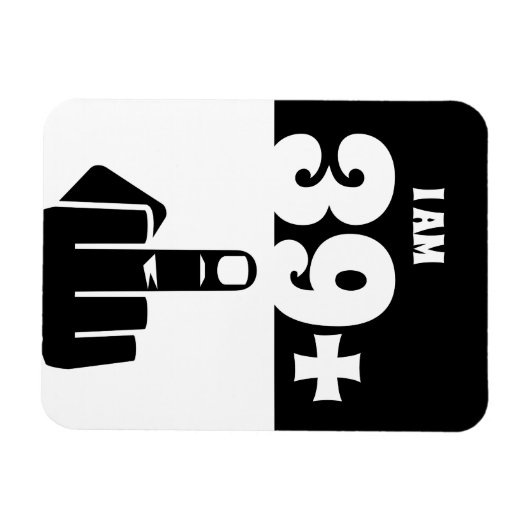 40歳おもしろいの誕生日プレゼント39プラス1市松模様に マグネット (横)