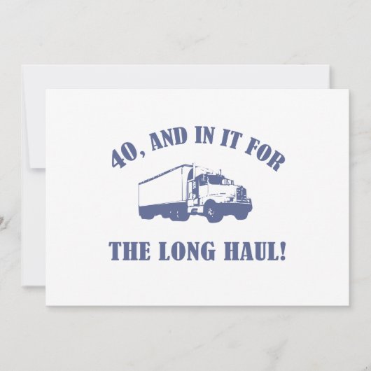 40歳おもしろいの誕生日プレゼント カード (正面)