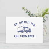 40歳おもしろいの誕生日プレゼント カード (スタンド正面)