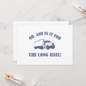 40歳おもしろいの誕生日プレゼント カード (正面/裏面インサイチュ)