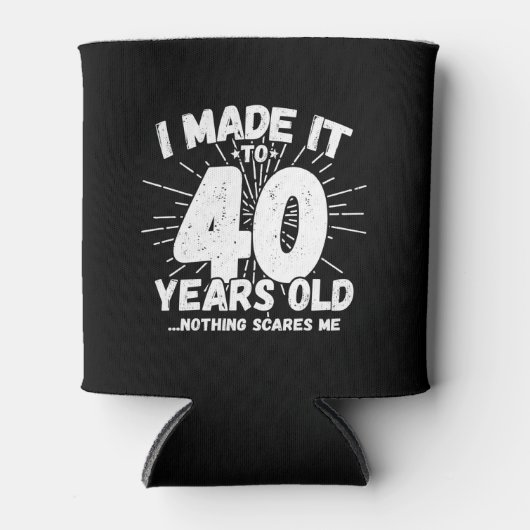 40歳おもしろいの誕生日引用文皮肉40歳 缶クーラー (正面)