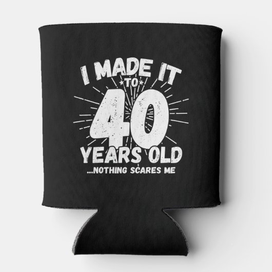 40歳おもしろいの誕生日引用文皮肉40歳 缶クーラー (裏面)