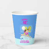 40歳おもしろいの誕生日引用文 紙コップ (裏面)