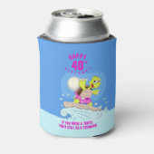 40歳おもしろいの誕生日引用文 缶クーラー (缶裏面)