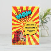 40歳おもしろいの誕生日招待状 招待状 (スタンド正面)