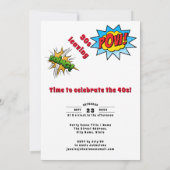 40歳おもしろいの誕生日招待状 招待状 (裏面)