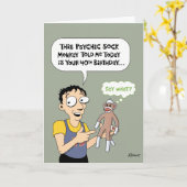 40歳おもしろいの誕生日 カード (黄色い花)