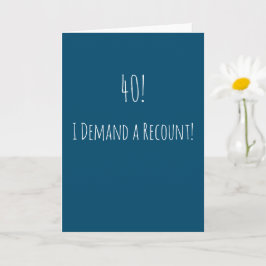 40歳おもしろいの誕生日 カード