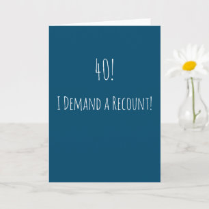 40歳おもしろいの誕生日 カード