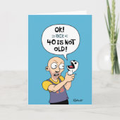 40歳おもしろいの誕生日 カード (正面)