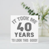 40歳おもしろいの誕生日 カード (スタンド正面)