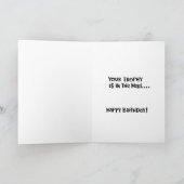 40歳おもしろいの誕生日 カード (内部)