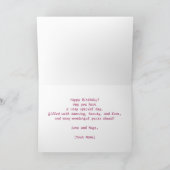 40歳おもしろいの誕生日、ダンスパーティー、カップル踊り カード (内部)