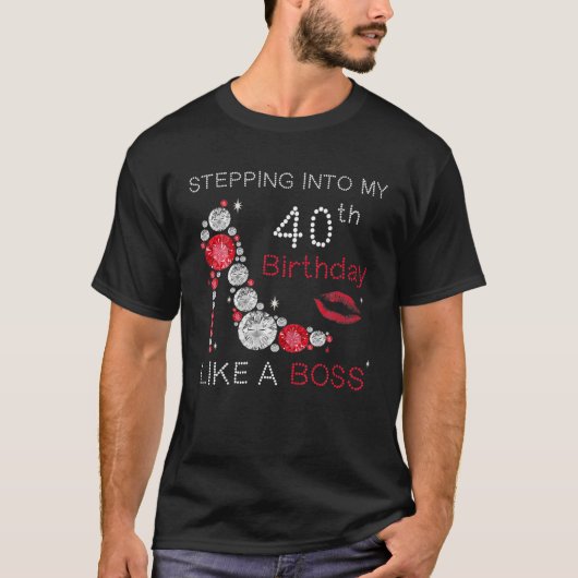 40歳おもしろいの誕生日T四十の誕生日パーティーを開く Tシャツ (正面)