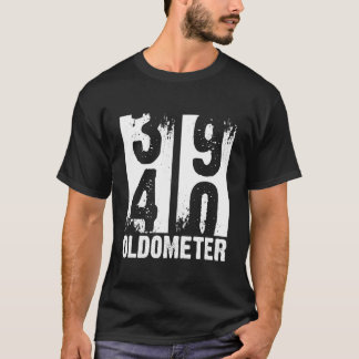 40歳おもしろいの40歳の誕生日カウントダウンが満ちた Tシャツ
