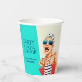 40歳おもしろいは新しいF爆弾40歳の誕生日パーティー 紙コップ (正面)