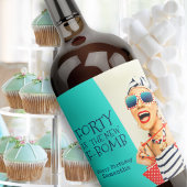 40歳おもしろいは新しいF爆弾40歳の誕生日 ワインラベル