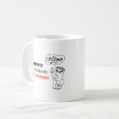 40歳おもしろい生誕生月満期40歳Fワード コーヒーマグカップ (正面左)